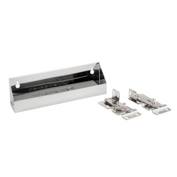Rev-a-Shelf - 10 in. Stainless Steel Tip Out Sink Front Tray and Hinges - 6581-10-52