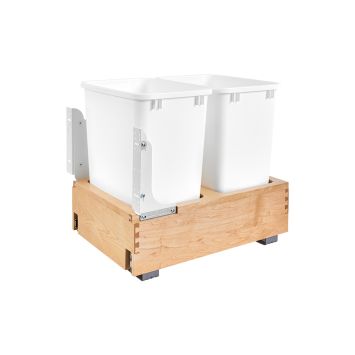 Rev-A-Shelf - Dbl Wood Door Mount Waste Pull-Out 22