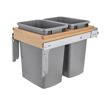 Rev-A-Shelf - Dbl Sm 35 Qt Top-Mount Soft-Close Ball Bearing 15