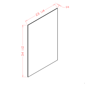 Canyon Silver BSV - Base End Skin Panel - RTA Kitchen Cabinets - SG-BSV