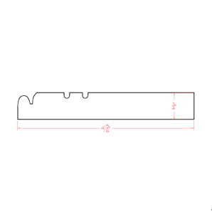 Canyon Silver FBM - Furniture Base Molding - RTA Kitchen Cabinets - SG-FBM