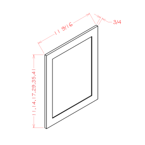 Canyon Silver WDEP1215 Wall Decorative End Panel for 15
