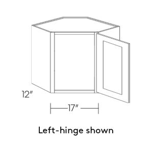 Northfield Stone CW2418R - Diagonal Corner Wall - RTA Kitchen Cabinets - EB23-CW2418R