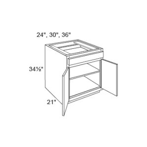 EB23-V2421 Northfield Stone V2421 Double Door Vanity Sink Base Cabinets - RTA Kitchen Cabinets