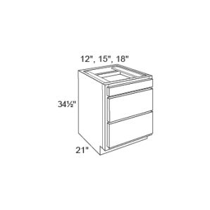 EB23-VDB15 Northfield Stone VDB15 Vanity Drawer Base Cabinets - RTA Kitchen Cabinets