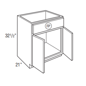 Lawrence Chalk VSB2432.521 - Vanity Sink 24W 32.5H 21D Fp - Custom Kitchen Cabinets - 325-VSB2432.521