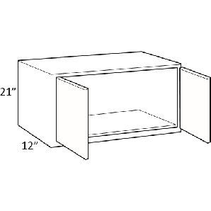 Lawrence Chalk W3621 - Easy Reach Wall Double Door - Custom Kitchen Cabinets - 325-W3621