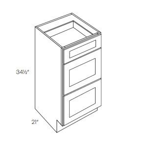 Northfield Cotton VDB21 - Vanity Drawer Base Cabinet - RTA Kitchen Cabinets - EB10-VDB21