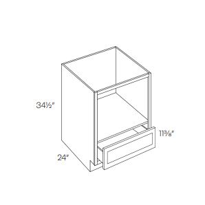 Northfield Stone MCB27 - Oven Base & Microwave Base Cabinet - RTA Kitchen Cabinets - EB23-MCB27