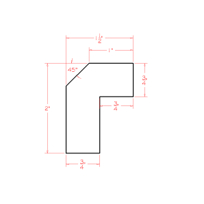 Summit White Truffle ALRM - Angle Light Rail Moulding - RTA Kitchen Cabinets - OM-ALRM