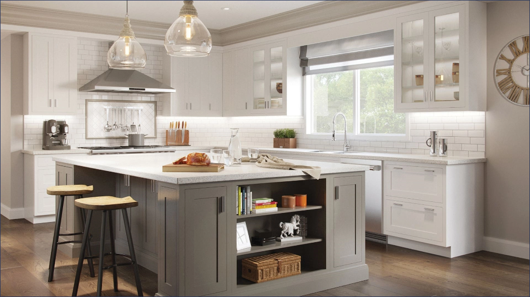 How to Build a Kitchen Island Kitchen Island designed and remodeled by CliqStudios.