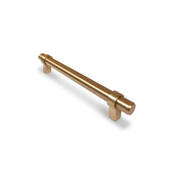 Champagne bronze bar pull Champagne bronze bar pull with decorative detail