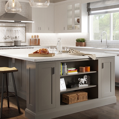 Rustic blue kitchen and range A kitchen can create both family and community