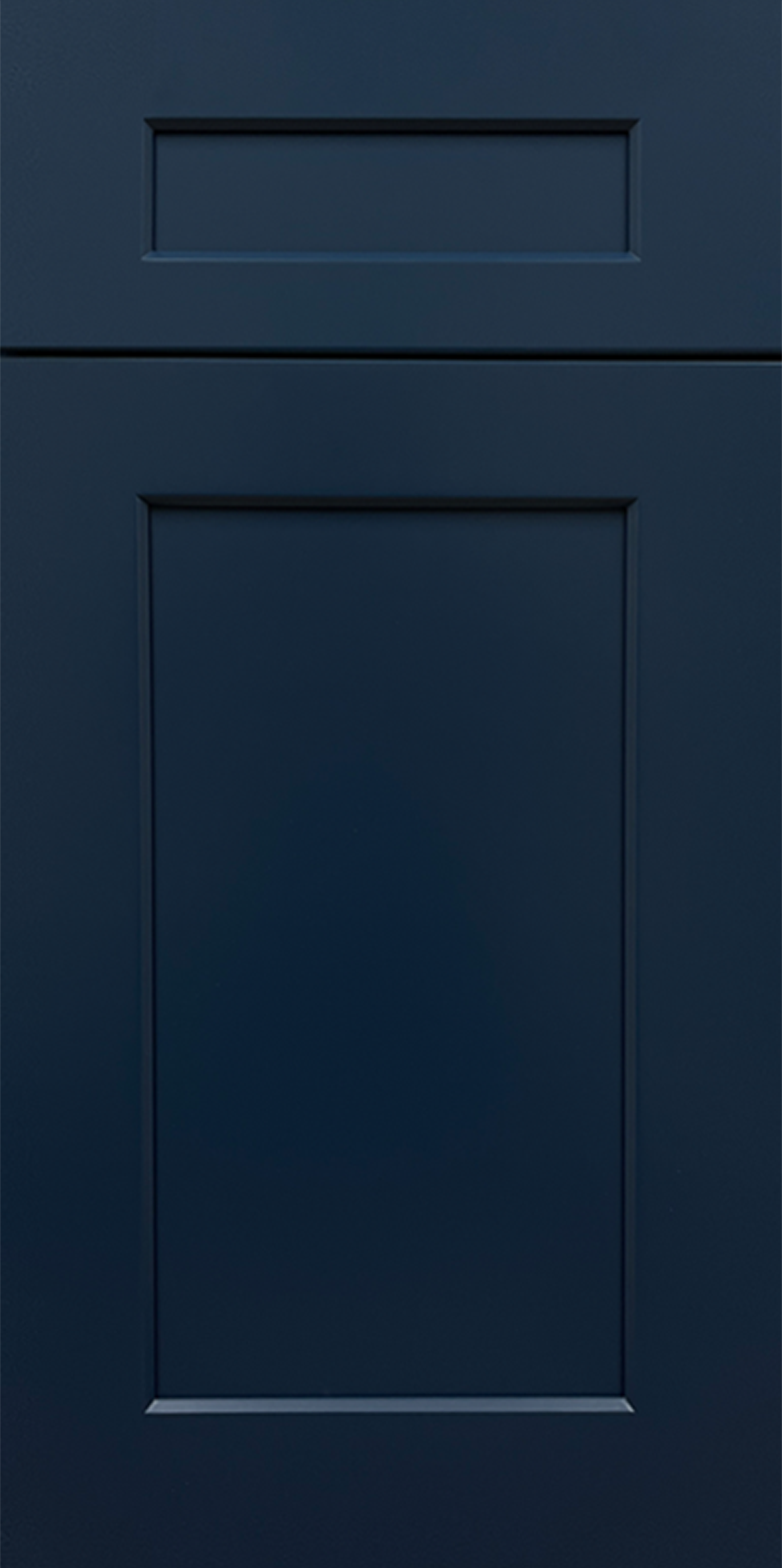 Navy blue shaker kitchen door front with a matching 5-piece drawer front Navy blue shaker kitchen door front with a matching 5-piece drawer front