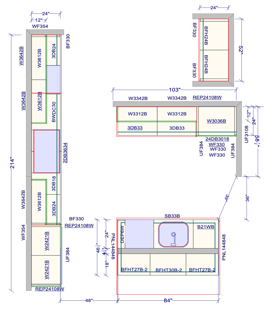 CliqStudios design packet kitchen floor plan CliqStudios design packet kitchen floor plan