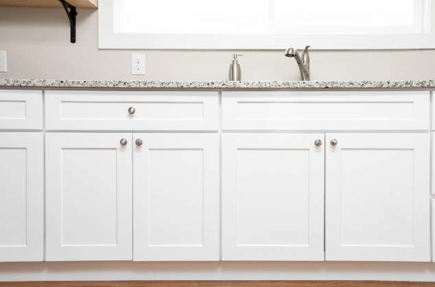 White Framed Cabinets CliqStudios White Framed Cabinets