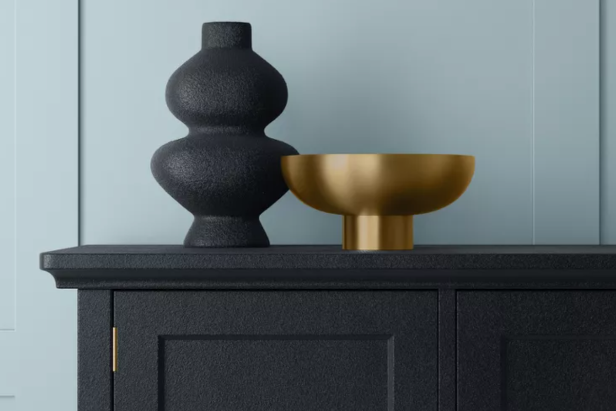 Soft textured black spray paint for 2025 color of the year Soft textured black spray paint for 2025 color of the year