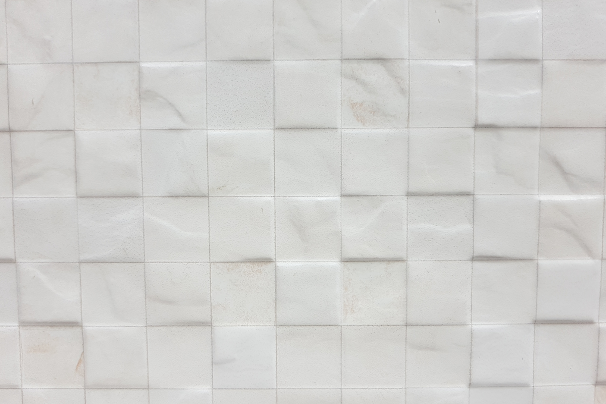 White handmade square tile backsplash White handmade square tile backsplash