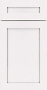 White shaker kitchen cabinet door style