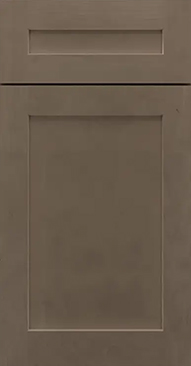 Ash-brown shaker kitchen cabinet door style