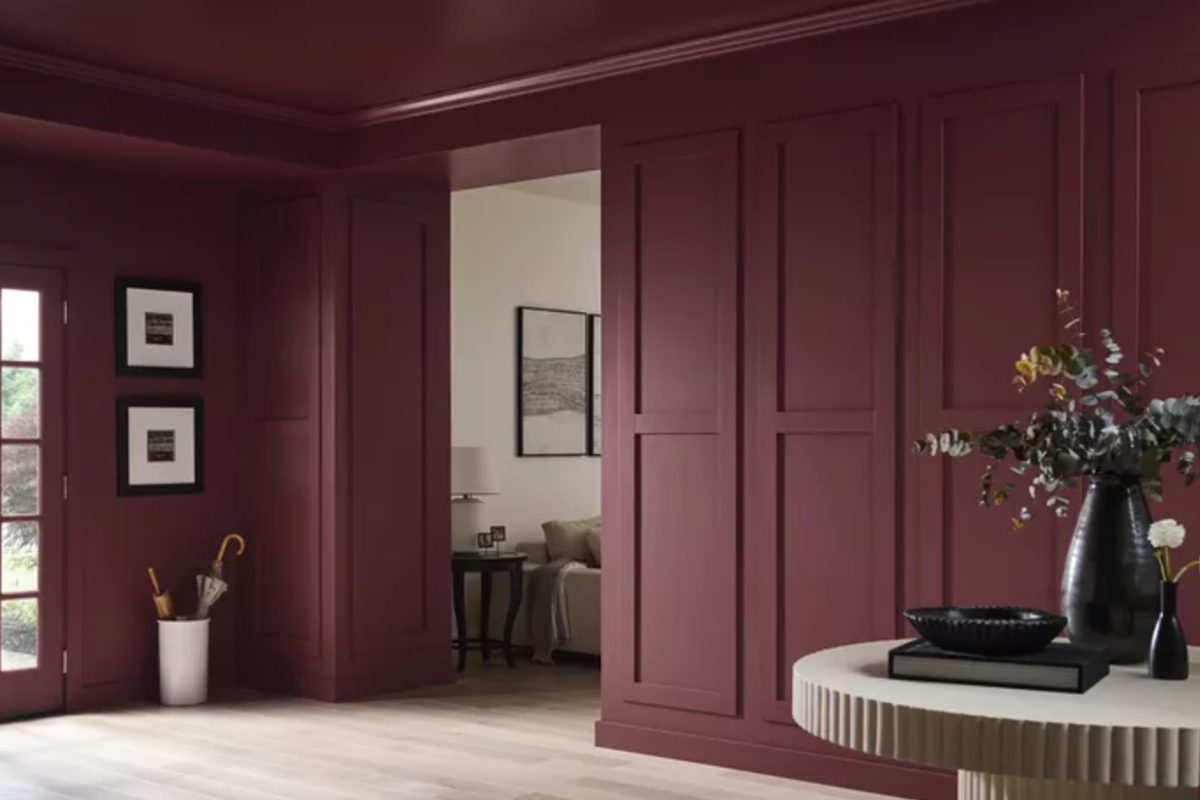 Dark reddish marroon wall paint for 2025 color of the year Dark reddish marroon wall paint for 2025 color of the year