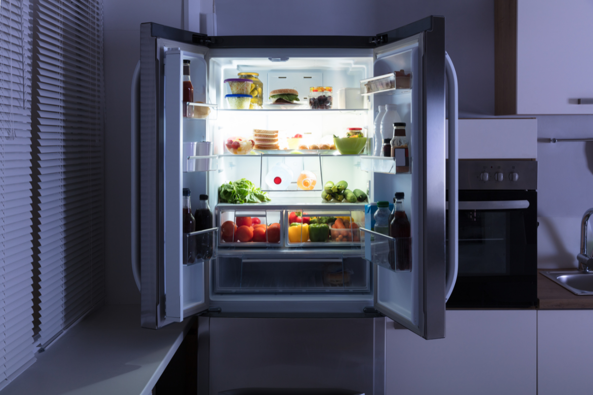 Smart refrigerator in stainless steel finish Smart refrigerator in stainless steel finish