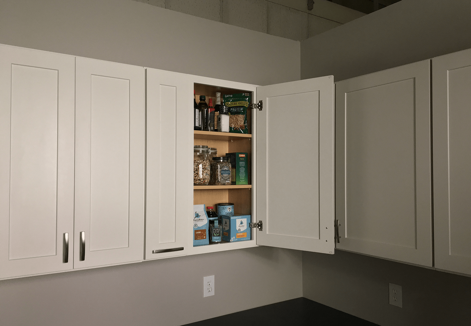 Adjustable shelves are simple to DIY and add extra storage in the kitchen. Adjustable shelves are simple to DIY and add extra storage in the kitchen.