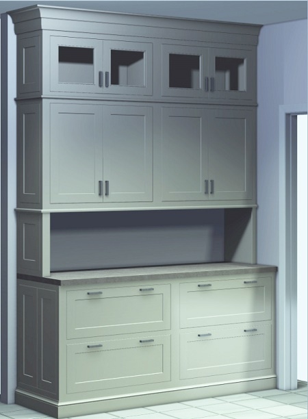 built in buffet built of inset cabinets with shaker doors and white paint, drawer bases and open frame glass doors built in buffet built of inset cabinets with shaker doors and white paint, drawer bases and open frame glass doors