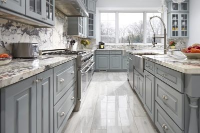 Galley view of Emanuel kitchen design Galley view of Emanuel kitchen design