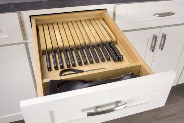 Knife block kitchen cabinet insert Knife block kitchen cabinet insert