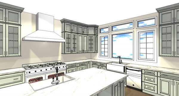 CliqStudios kitchen design rendering CliqStudios kitchen design rendering