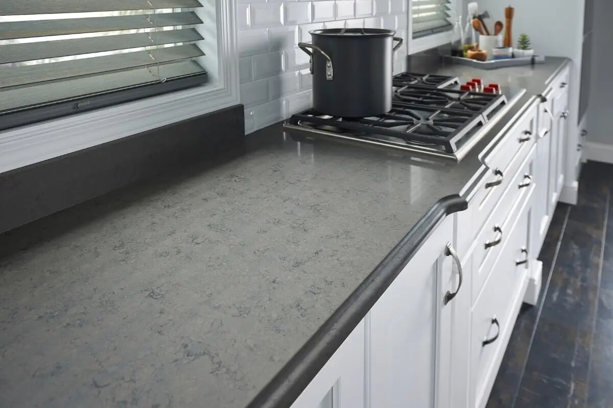 Gray quartz countertop Gray quartz countertop