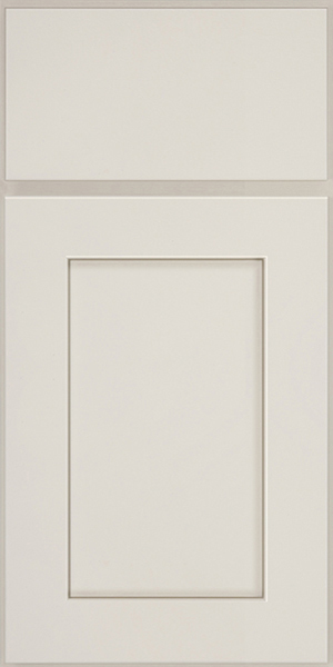Shaker cabinet door style in taupe painted finish Shaker cabinet door style in taupe painted finish