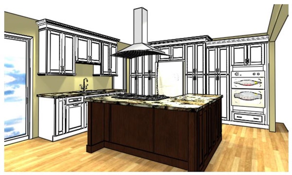 L-Shape Kitchen Island L-Shape Kitchen Island