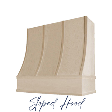 Sloped Wood Hood with Wood Strapping Sloped Hood