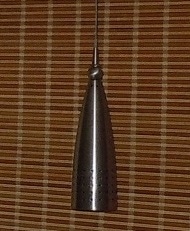 1960s stainless pendant light fixture 1960s stainless pendant light fixture